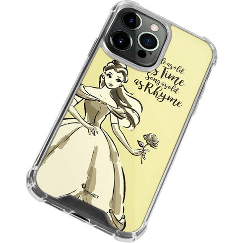 Disney Princess Belle Tale As Old As Time Art iPhone 15 Pro Clear Case